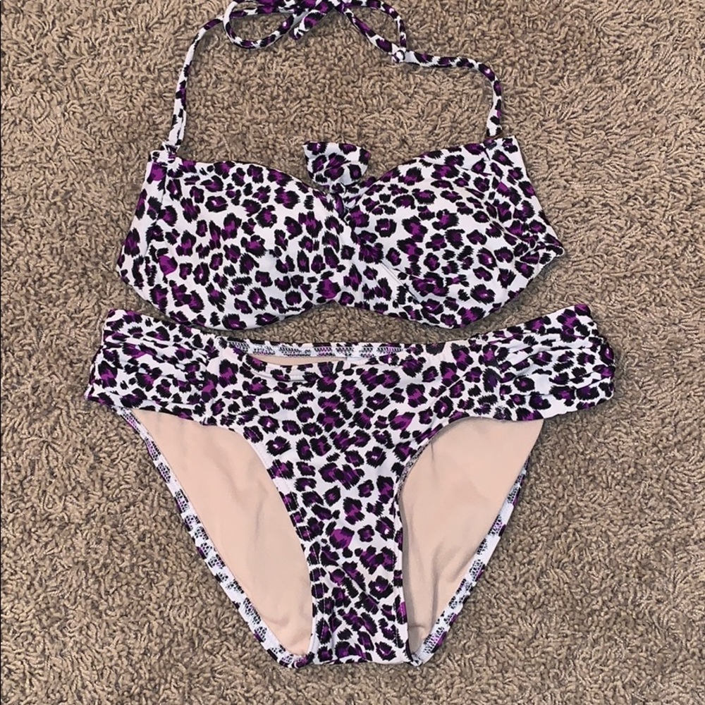 Purple Cheetah Delia’s Bikini